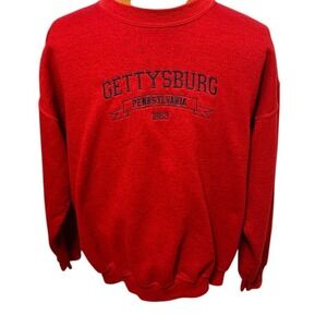 Gettysburg Pennsylvania 1863 Red Sweatshirt Mens Gildan Heavy Blend XL